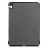 EIDERWOOD iPad Air 11" (2025 / 2024) Litchi Tri-Fold Leather Flip Cover - Grå