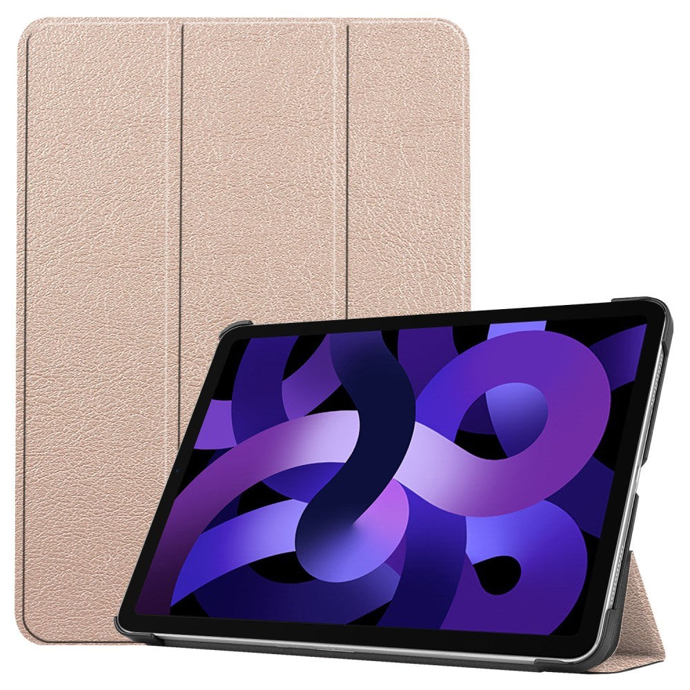 EIDERWOOD iPad Air 11" (2025 / 2024) Litchi Tri-Fold Leather Flip Cover - Gull