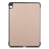 EIDERWOOD iPad Air 11" (2025 / 2024) Litchi Tri-Fold Leather Flip Cover - Gull