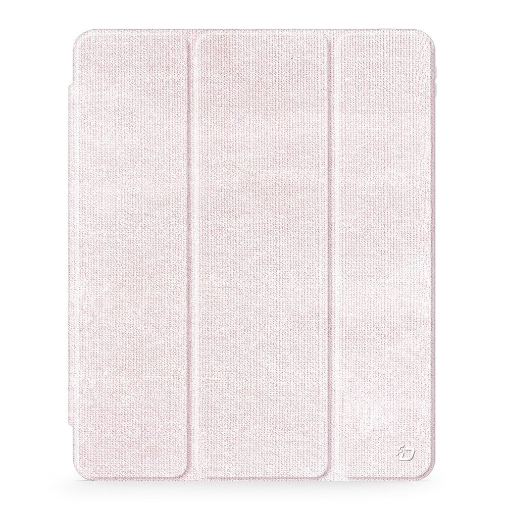 iPad Air 13" (2025 / 2024) DUX DUCIS Unid Series Tri-Fold Flip Cover - Gjennomsiktig / Rosa
