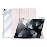 iPad Air 13" (2025 / 2024) DUX DUCIS Unid Series Tri-Fold Flip Cover - Gjennomsiktig / Rosa