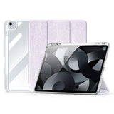 iPad Air 13" (2025 / 2024) DUX DUCIS Unid Series Tri-Fold Flip Cover - Gjennomsiktig / Lilla