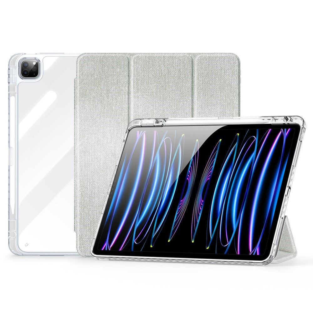 iPad Pro 13" (2024) DUX DUCIS Unid Series Tri-Fold Flip Cover - Gjennomsiktig / Grønn
