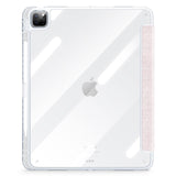 iPad Pro 13" (2024) DUX DUCIS Unid Series Tri-Fold Flip Cover - Gjennomsiktig / Rosa