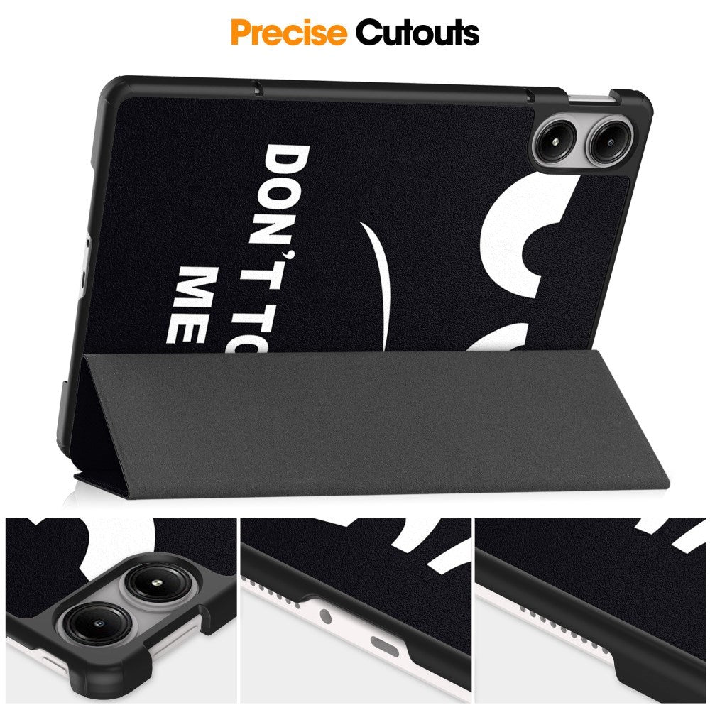 EDIERWOOD Xiaomi Redmi Pad Pro Tri-Fold Faux Leather Flip Cover m. Søvnfunksjon - Ikke rør meg