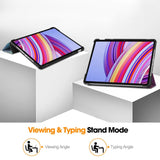 EDIERWOOD Xiaomi Redmi Pad Pro Tri-Fold Faux Leather Flip Cover m. Søvnfunksjon - Galaxy