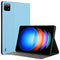 EIDERWOOD Xiaomi Pad 6S Pro Vegan Leather Tablet Flip Cover m. Ståfunksjon - Lyseblå