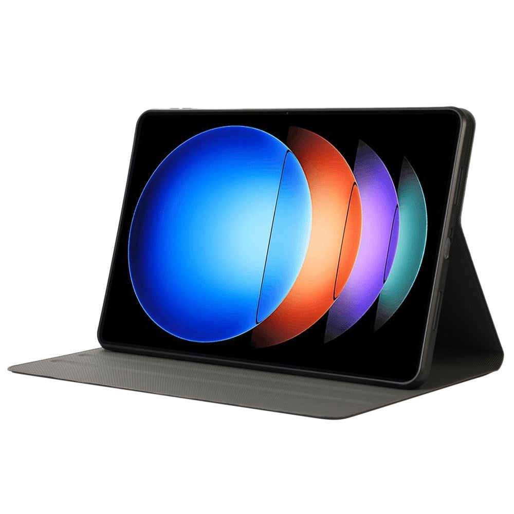 EIDERWOOD Xiaomi Pad 6S Pro Vegan Leather Tablet Flip Cover m. Ståfunksjon - Lyseblå