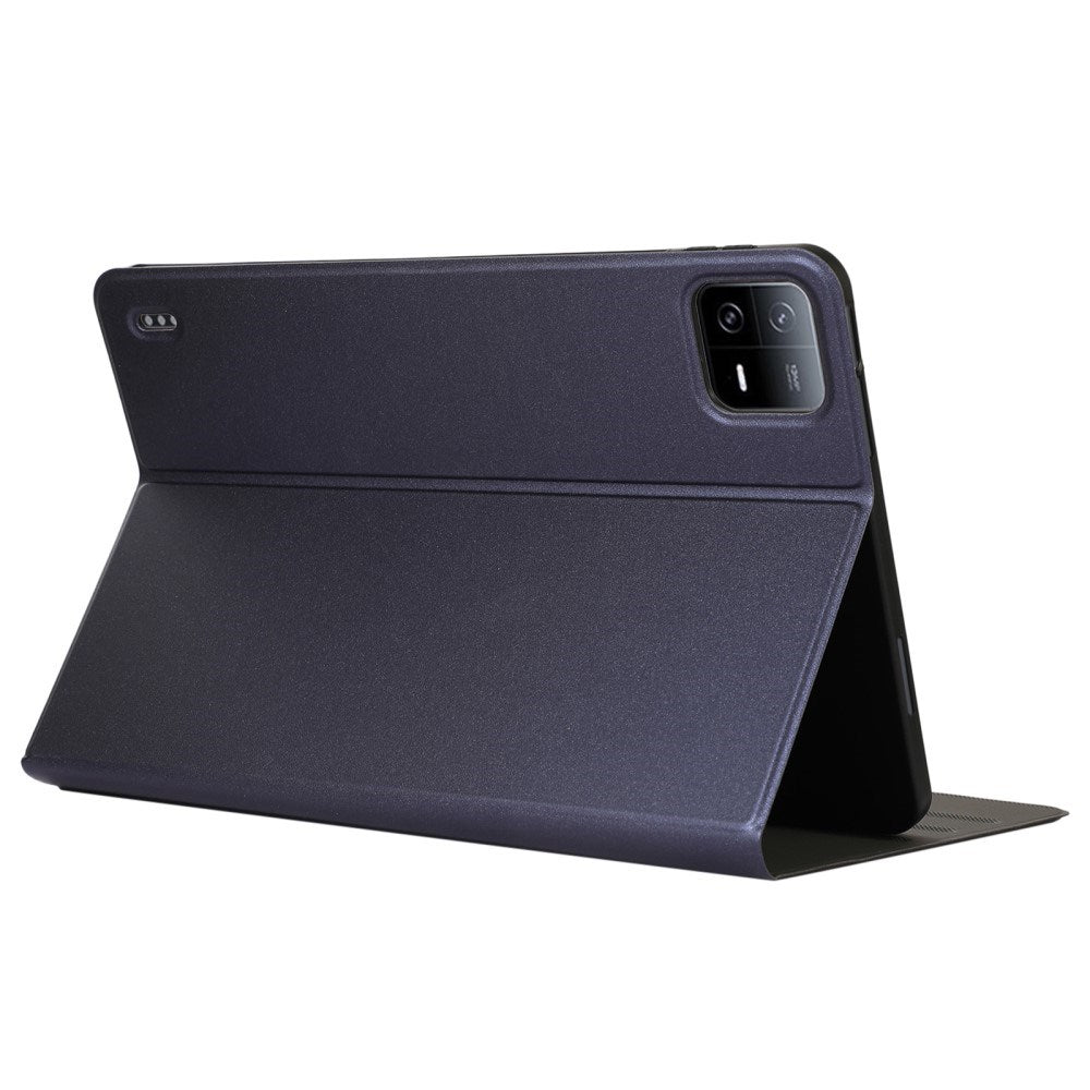 EIDERWOOD Xiaomi Pad 6S Pro Vegan Leather Tablet Flip Cover m. Ståfunksjon - Mørkeblå