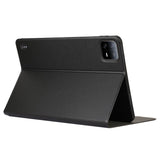 EIDERWOOD Xiaomi Pad 6S Pro Vegan Leather Tablet Flip Cover m. Ståfunksjon - Sort