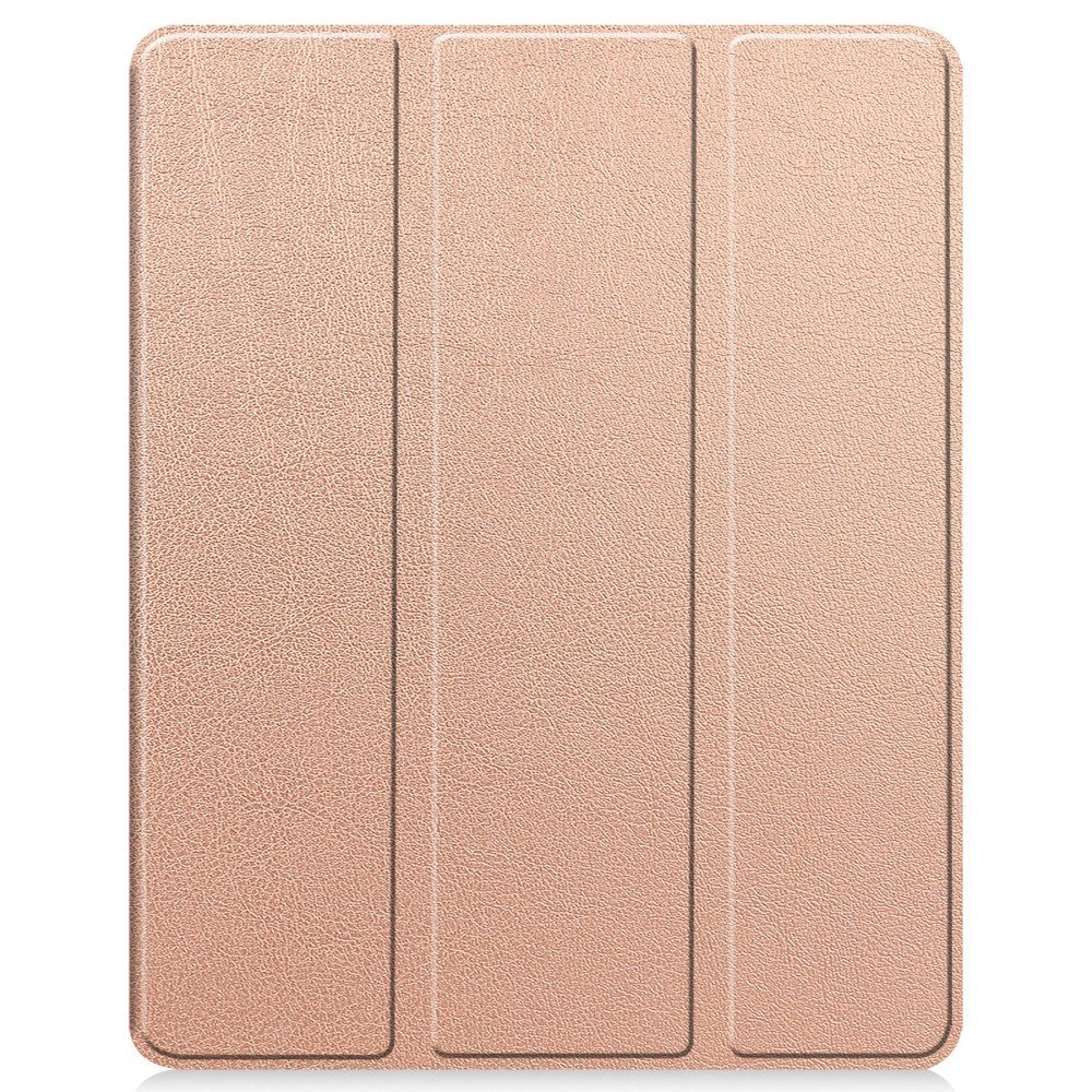EIDERWOOD iPad Air 13" (2025 / 2024) Tri-Fold Leather Flip Cover m. Apple Pencil Holder - Rose Gold