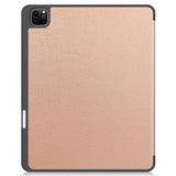 EIDERWOOD iPad Air 13" (2025 / 2024) Tri-Fold Leather Flip Cover m. Apple Pencil Holder - Rose Gold