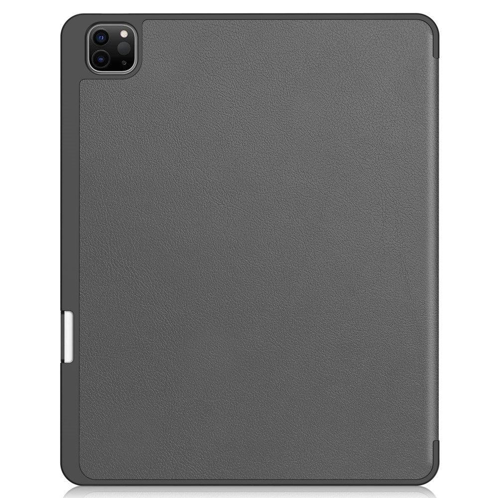 EIDERWOOD iPad Air 13" (2025 / 2024) Tri-Fold Leather Flip Cover m. Apple Pencil Holder - Grå