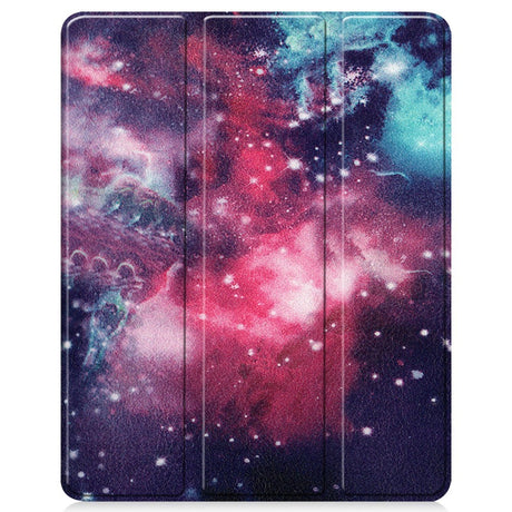 EIDERWOOD iPad Air 13" (2025 / 2024) Tri-Fold flip-deksel i kunstskinn med sovefunksjon - Galaxy