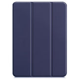 EIDERWOOD iPad Air 13" (2025 / 2024) Tri-Fold Leather Flip Cover - Blå