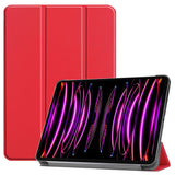 EIDERWOOD iPad Air 13" (2025 / 2024) Tri-Fold Leather Flip Cover - Rød