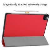 EIDERWOOD iPad Air 13" (2025 / 2024) Tri-Fold Leather Flip Cover - Rød