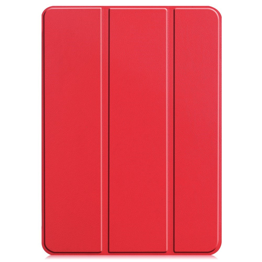 EIDERWOOD iPad Air 13" (2025 / 2024) Tri-Fold Leather Flip Cover - Rød