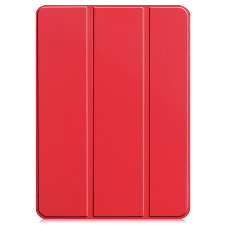EIDERWOOD iPad Air 13" (2025 / 2024) Tri-Fold Leather Flip Cover - Rød