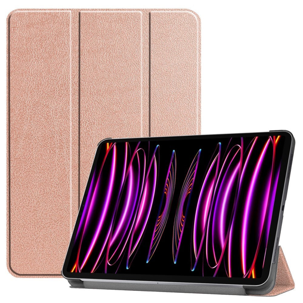 EIDERWOOD iPad Air 13" (2025 / 2024) Tri-Fold Leather Flip Cover - Rose Gold