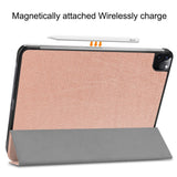 EIDERWOOD iPad Air 13" (2025 / 2024) Tri-Fold Leather Flip Cover - Rose Gold