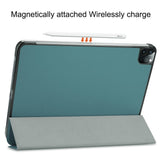 EIDERWOOD iPad Air 13" (2025 / 2024) Tri-Fold Leather Flip Cover - Grønn