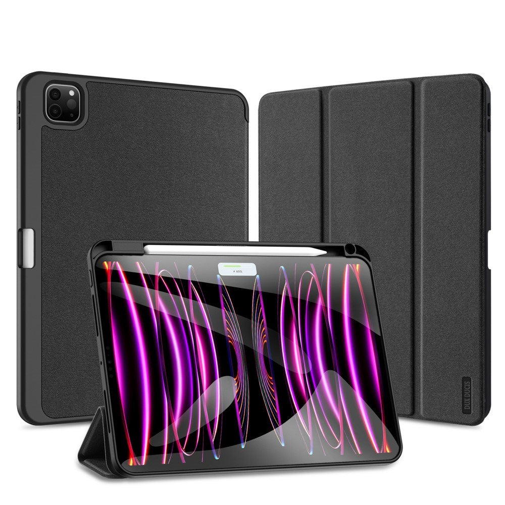 iPad Pro 11" (2024) DUX DUCIS DOMO Series Flip Cover m. Penneholder - Svart