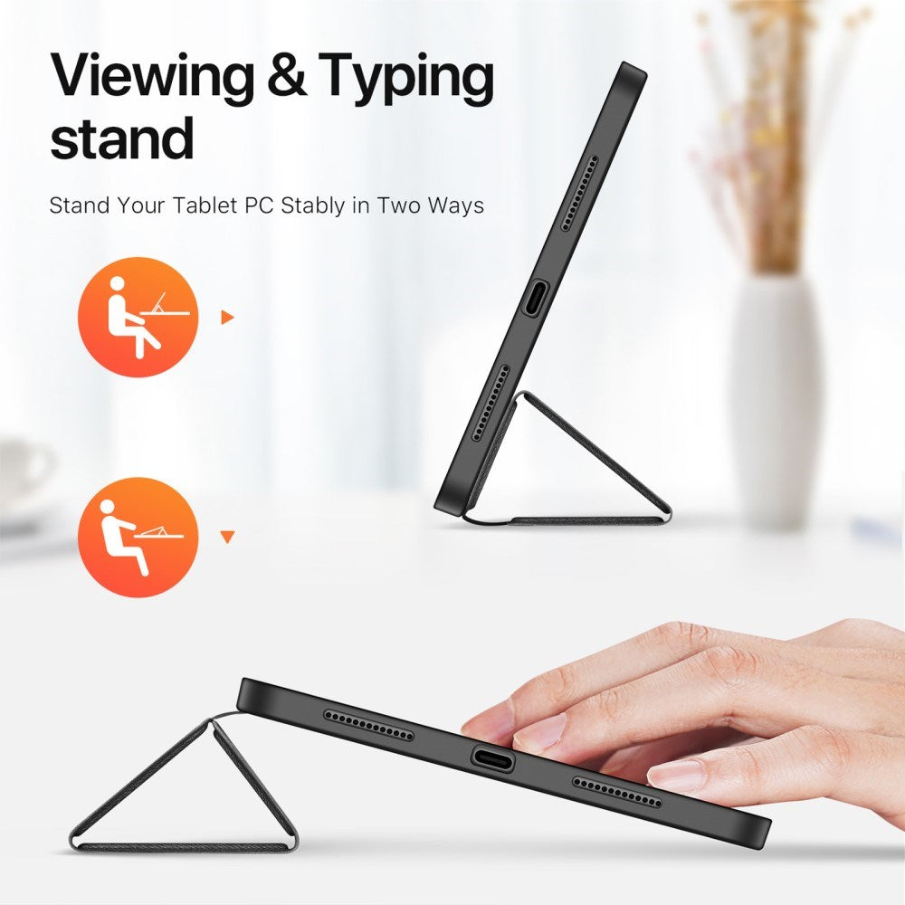 iPad Pro 11" (2024) DUX DUCIS DOMO Series Flip Cover m. Penneholder - Svart