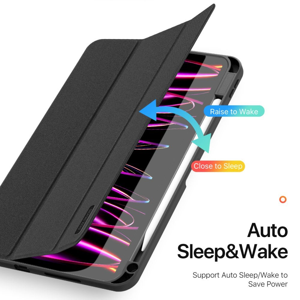 iPad Pro 11" (2024) DUX DUCIS DOMO Series Flip Cover m. Penneholder - Svart