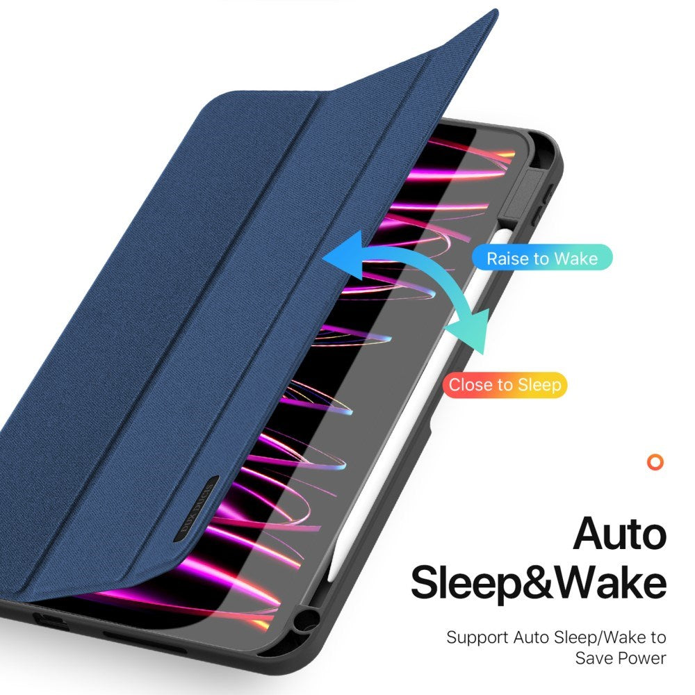 iPad Pro 11" (2024) DUX DUCIS DOMO Series Flip Cover m. Penneholder - Blå