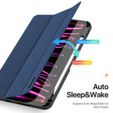 iPad Pro 11" (2024) DUX DUCIS DOMO Series Flip Cover m. Penneholder - Blå