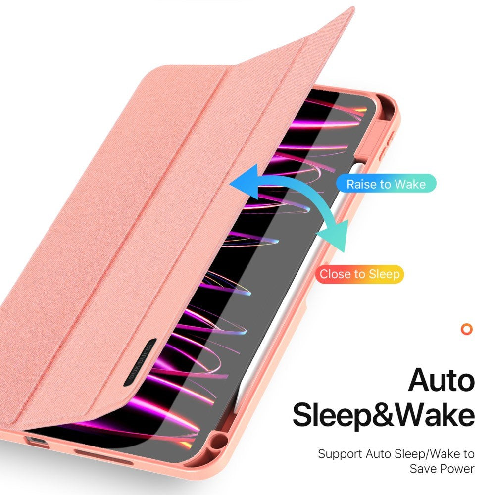 iPad Pro 11" (2024) DUX DUCIS DOMO Series Flip Cover m. penneholder - rosa