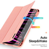 iPad Pro 11" (2024) DUX DUCIS DOMO Series Flip Cover m. penneholder - rosa