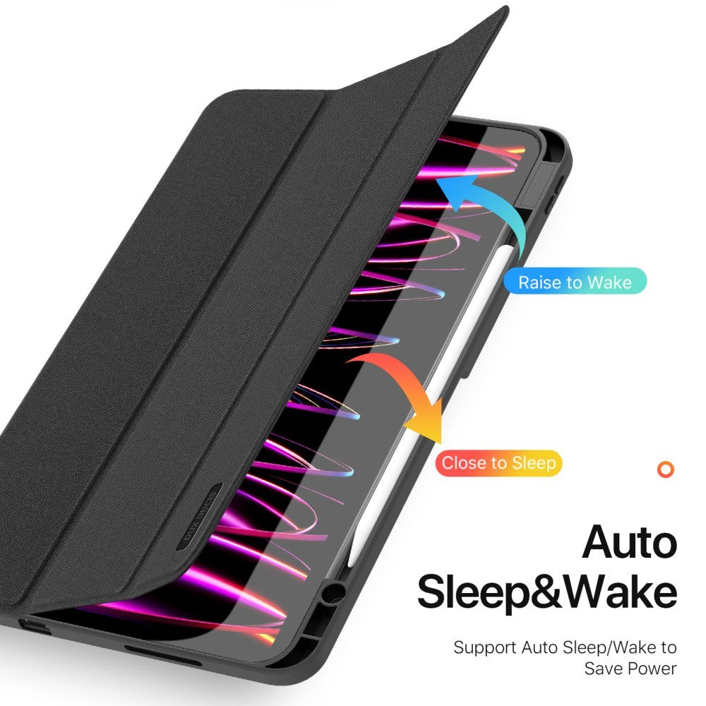 iPad Pro 13" (2024) DUX DUCIS DOMO Series Flip Cover m. Penneholder - Svart
