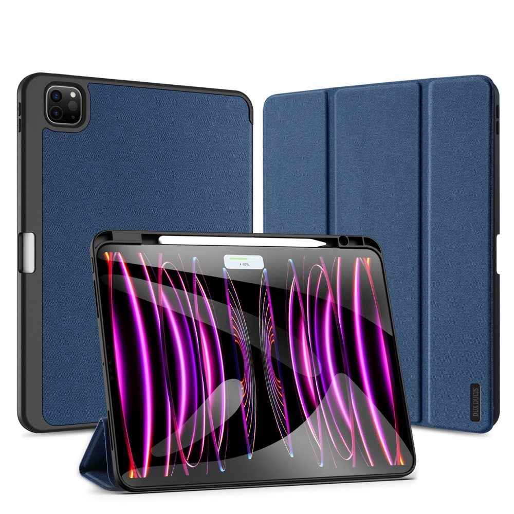 iPad Pro 13" (2024) DUX DUCIS DOMO Series Flip Cover m. Penneholder - Blå