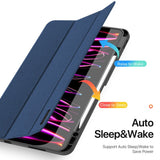 iPad Pro 13" (2024) DUX DUCIS DOMO Series Flip Cover m. Penneholder - Blå