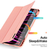 iPad Pro 13" (2024) DUX DUCIS DOMO Series Flip Cover m. Penneholder - Rosa