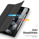 iPad Air 13" (2025 / 2024) DUX DUCIS DOMO Series Flip Cover m. Pen Holder - Sort