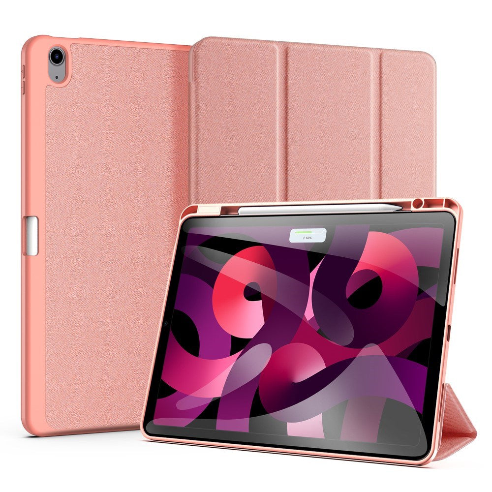 iPad Air 13" (2025 / 2024) DUX DUCIS DOMO Series Flip Cover m. penneholder - rosa