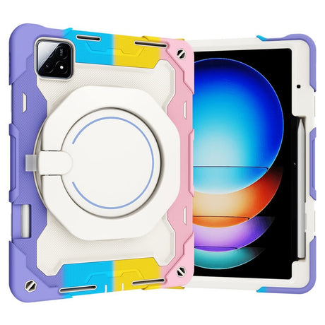 EIDERWOOD Xiaomi Pad 6S Pro Anti-Drop nettbrettdeksel m. Stativ og penneholder - Multi Color V3