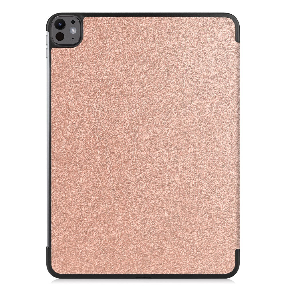EIDERWOOD iPad Pro 13" (2024) Tri-Fold Leather Flip Cover - Rose Gold