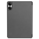 EIDERWOOD Xiaomi Redmi Pad Pro Tri-Fold flip-deksel i kunstskinn m. Stylus blyantholder - grå
