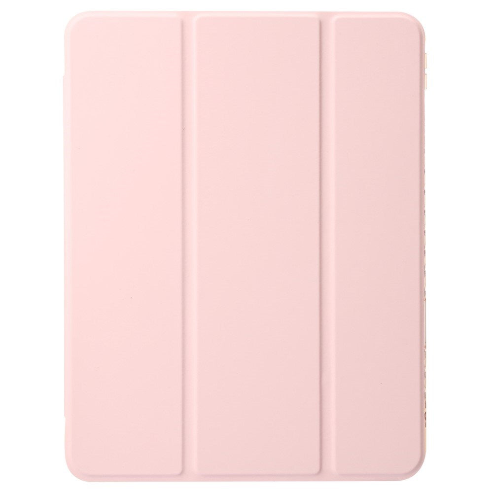 EIDERWOOD iPad Pro 13" (2024) Tri-Fold Faux Leather Flip Cover m. Apple Pencil Holder - Rosa