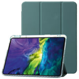 EIDERWOOD iPad Pro 13" (2024) Tri-Fold Faux Leather Flip Cover m. Apple blyantholder - Grønn