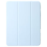 EIDERWOOD iPad Pro 13" (2024) Tri-Fold Faux Leather Flip Cover m. Apple Pencil Holder - Lyseblå