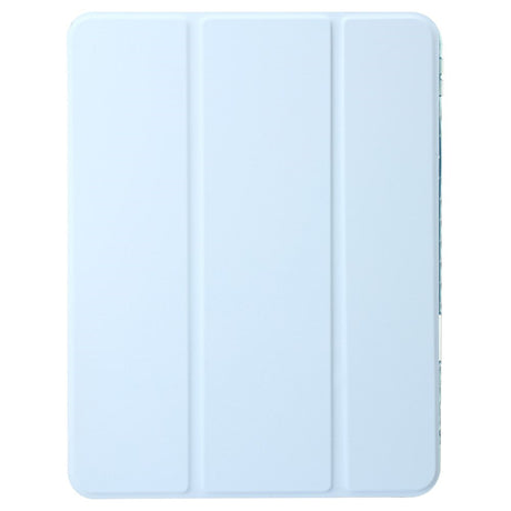 EIDERWOOD iPad Pro 13" (2024) Tri-Fold Faux Leather Flip Cover m. Apple Pencil Holder - Lyseblå
