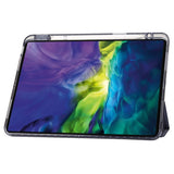 EIDERWOOD iPad Pro 11" (2024) Tri-Fold Faux Leather Flip Cover m. Apple blyantholder - lilla