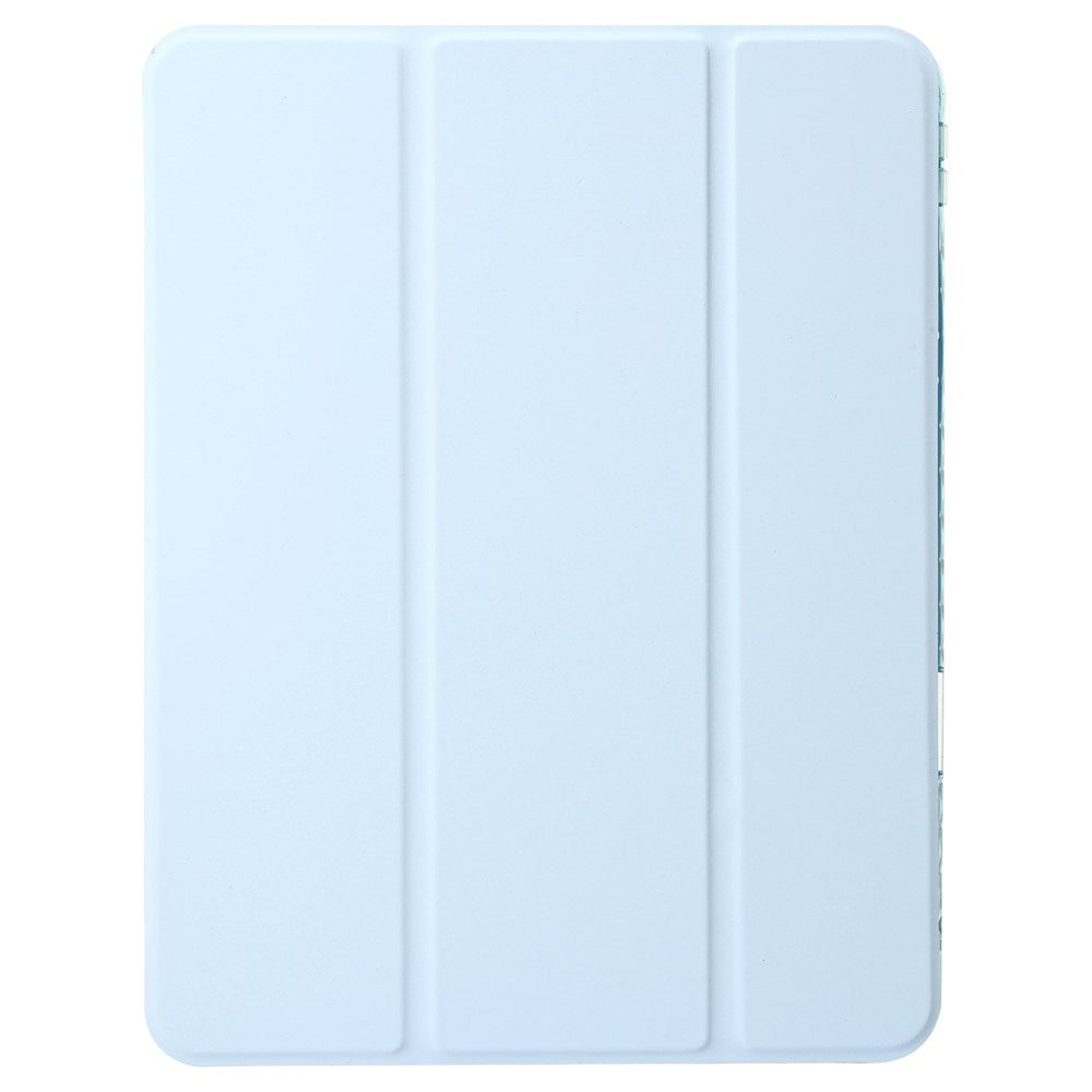 EIDERWOOD iPad Pro 11" (2024) Tri-Fold Faux Leather Flip Cover m. Apple blyantholder - grå