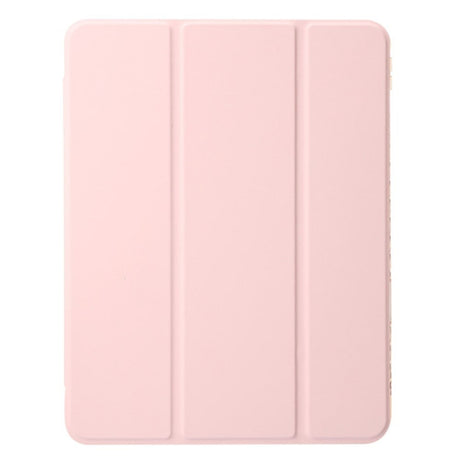 EIDERWOOD iPad Air 11" (2025 / 2024) Tri-Fold Faux Leather Flip Cover m. Apple blyantholder - rosa