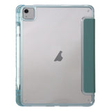 EIDERWOOD iPad Air 11" (2025 / 2024) Tri-Fold Kunst Læder Flip Cover m. Apple Pencil Holder - Grøn